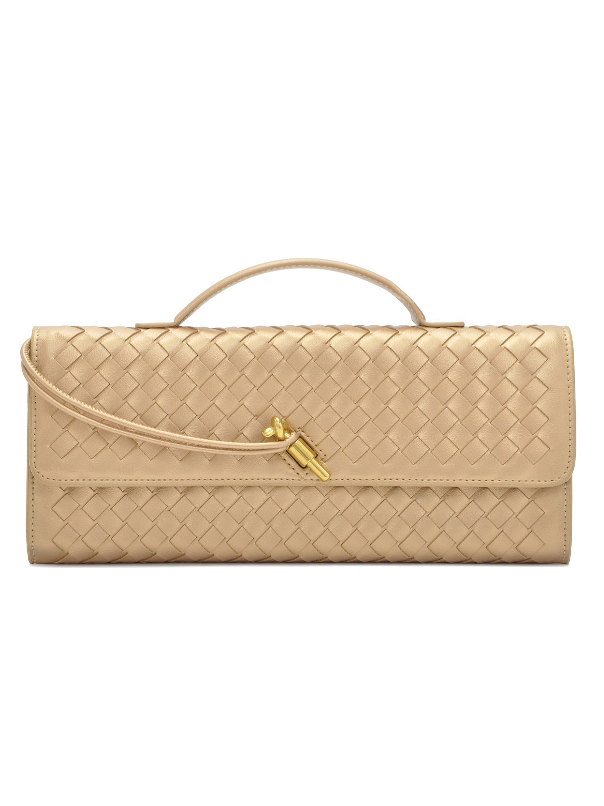 Soft Handmade Woven PU Leather Organ Crossbody Bag