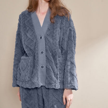 Warme fleece set dames