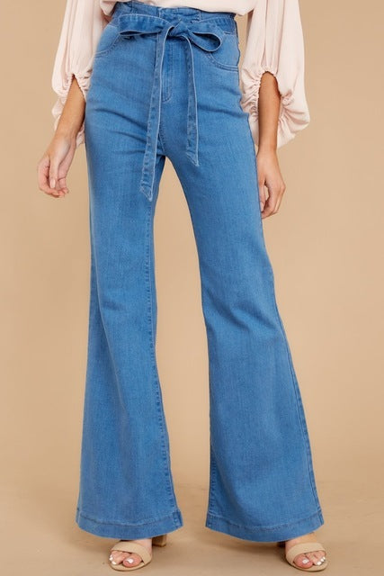 Wijde flared jeans