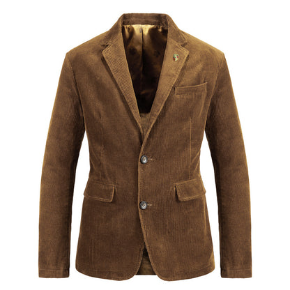 Mens Retro Corduroy Suit