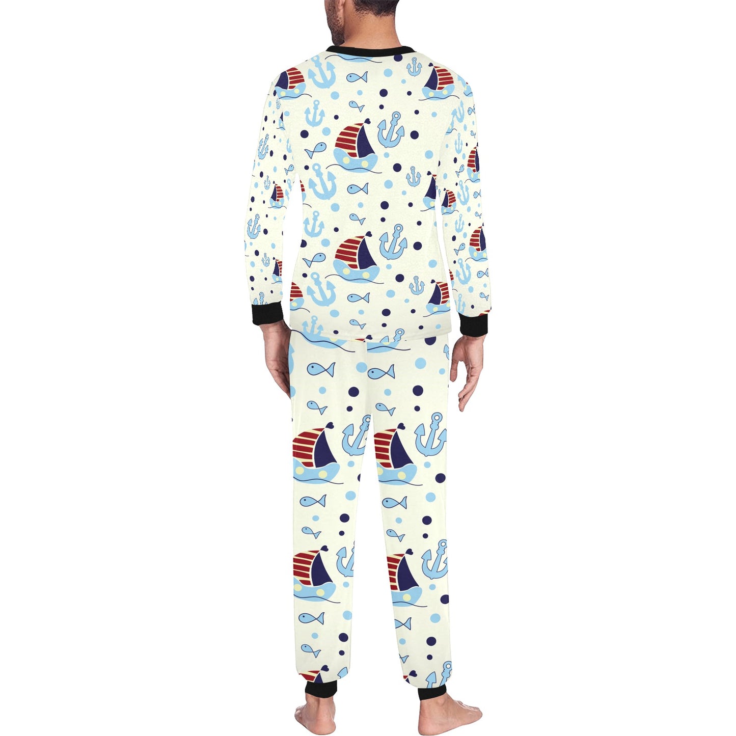 Men's All Over Print Pajama Set (Sets 07)