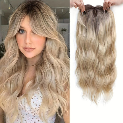 Water Wave Synthetic Hair Replacement Piece