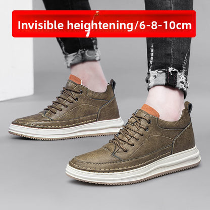 Men's Invisible Height Increasing Casual Sneakers Thick Sole Shoes