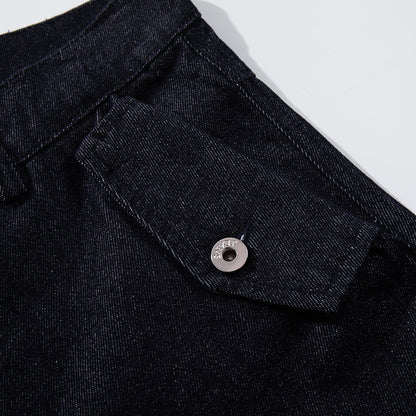 Mens Denim Wide Leg Pants
