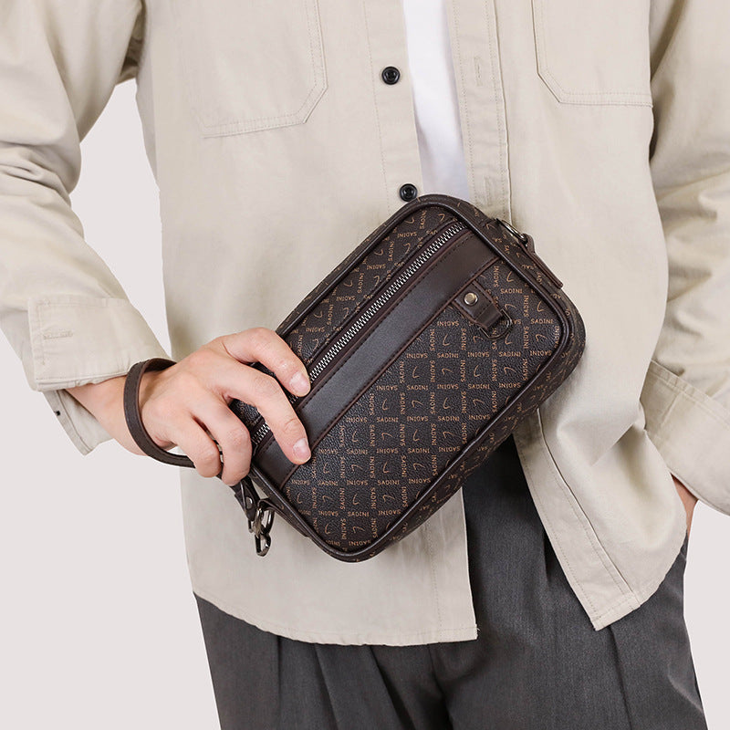 Klassieke hand-crossbodytas voor heren