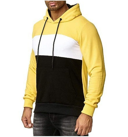 Colorblock casual hoodie voor heren