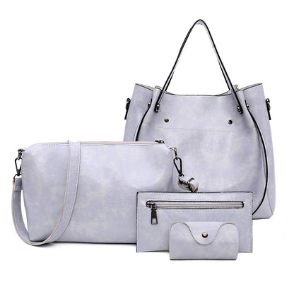 Wooden Handbag Four-Piece Set