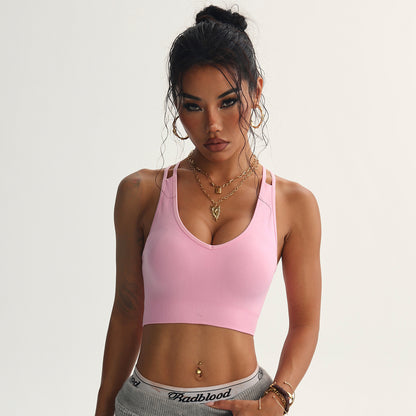 Peach Heart Cross Beauty Rug Yoga BH Sport