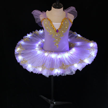 Childrens Sequined Ballet Performance Dress