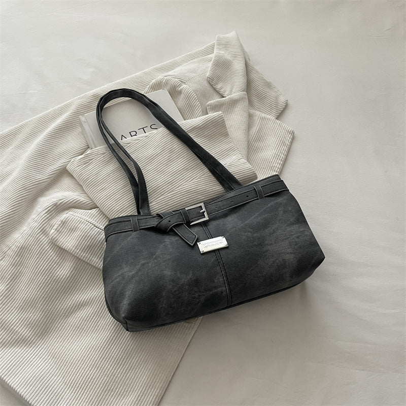 Retro Minimalist Women Shoulder Handbag