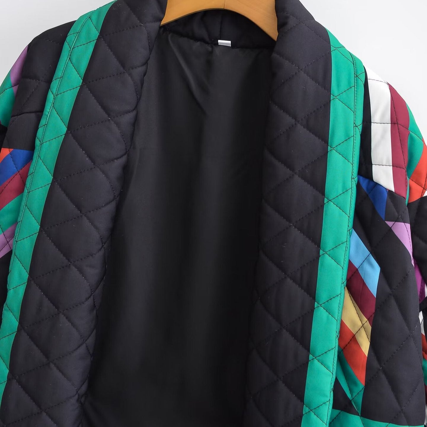 Printed cotton jacket on top