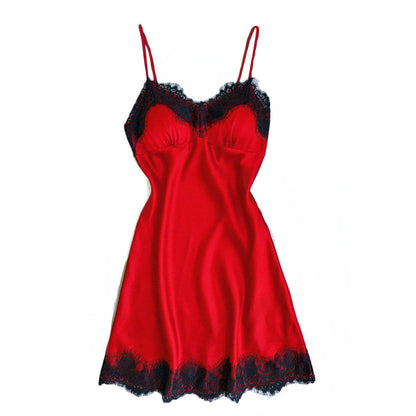 Lace Trimmed Womens Sleepwear Nightdress