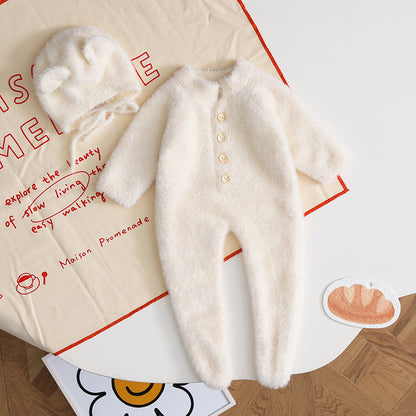 Children's cashmere one-piece suit