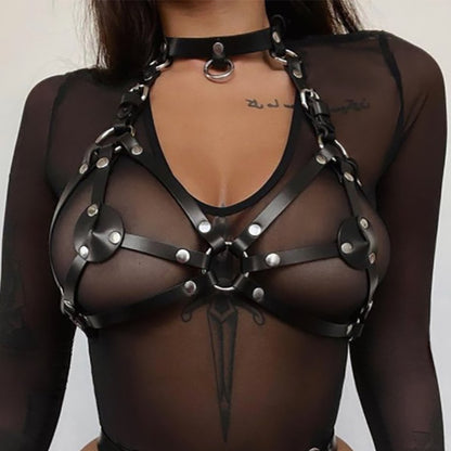 Wear bondage clothes sexy underwear
