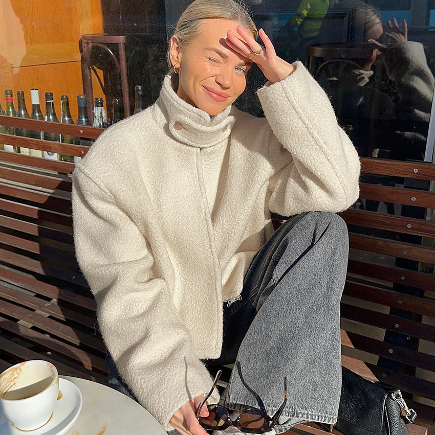 Europese en Amerikaanse herfst-winter Berber fleecejas