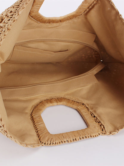 Bohemian Moon Shape Hand-Woven Women Bag