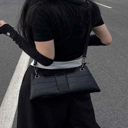 Nicheontwerp met hoogwaardige textuur baguettetas in westerse stijl