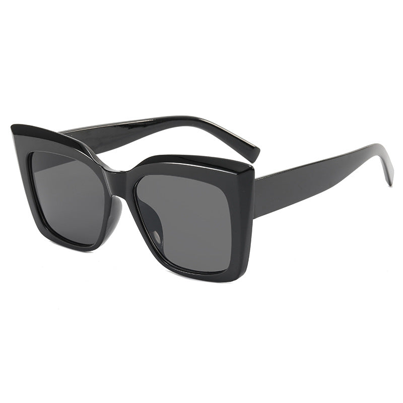 New Large Frame Retro Fashion Sunglasses Ins Catwalk Street Shooting Men And Women Sunglasses