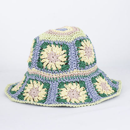 Foldable Bohemian Straw Sun Hat