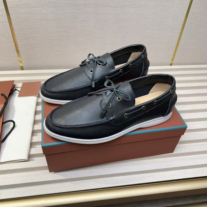 Casual Leather Shoes Simple All-match Fashion Men's Leather Loafers
