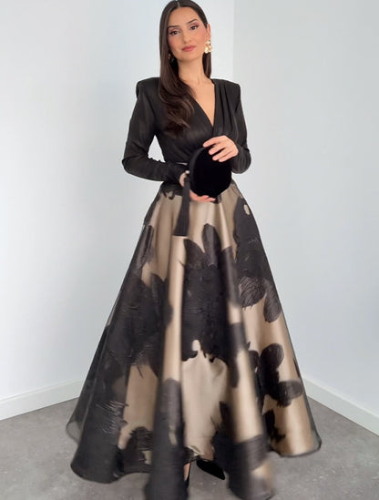 Printed stylish waist-cinching one-piece dress