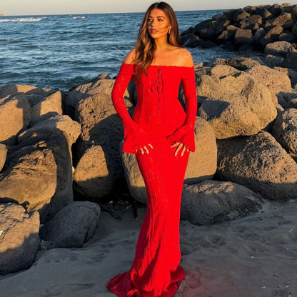Elegant Lace Long Dress