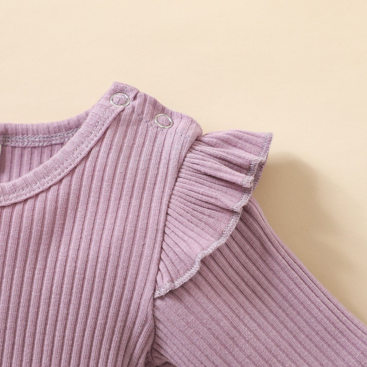 Romper Met Lange Mouwen Ruches Hoofdband En Broekje Voor Baby Meisjes