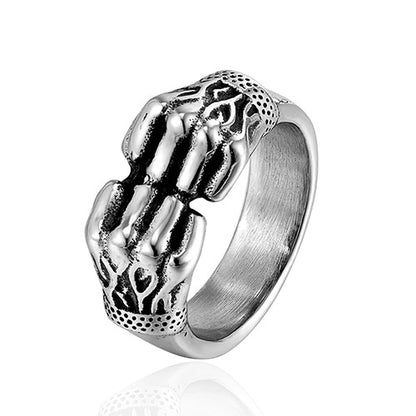 Stainless Steel Fist Retro Ring for Men