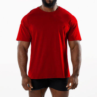 Casual katoenen T-shirt met korte mouwen voor heren