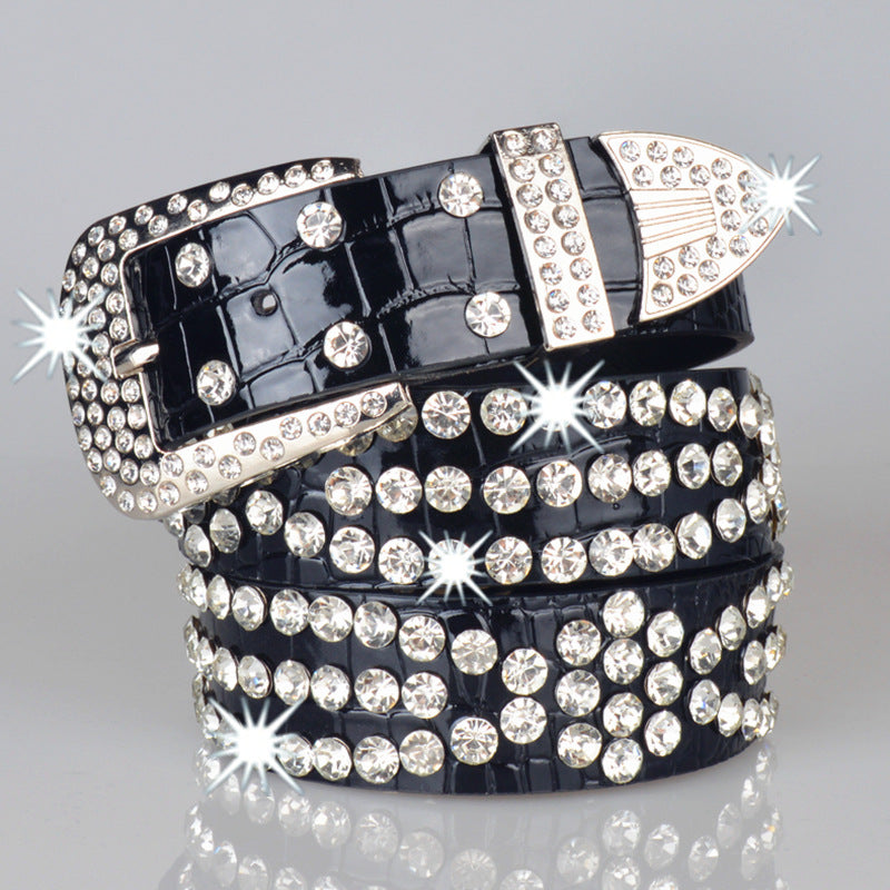 Rhinestone Decorative Waist Belt for Women