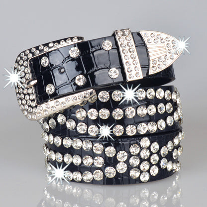 Rhinestone Decorative Waist Belt for Women