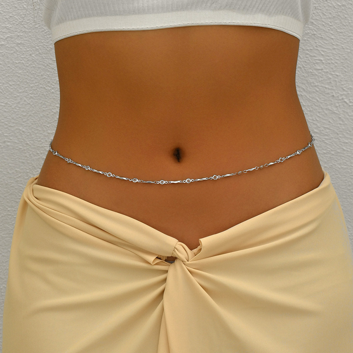 Fashion Beach Body Chain with Shells and Pearls
