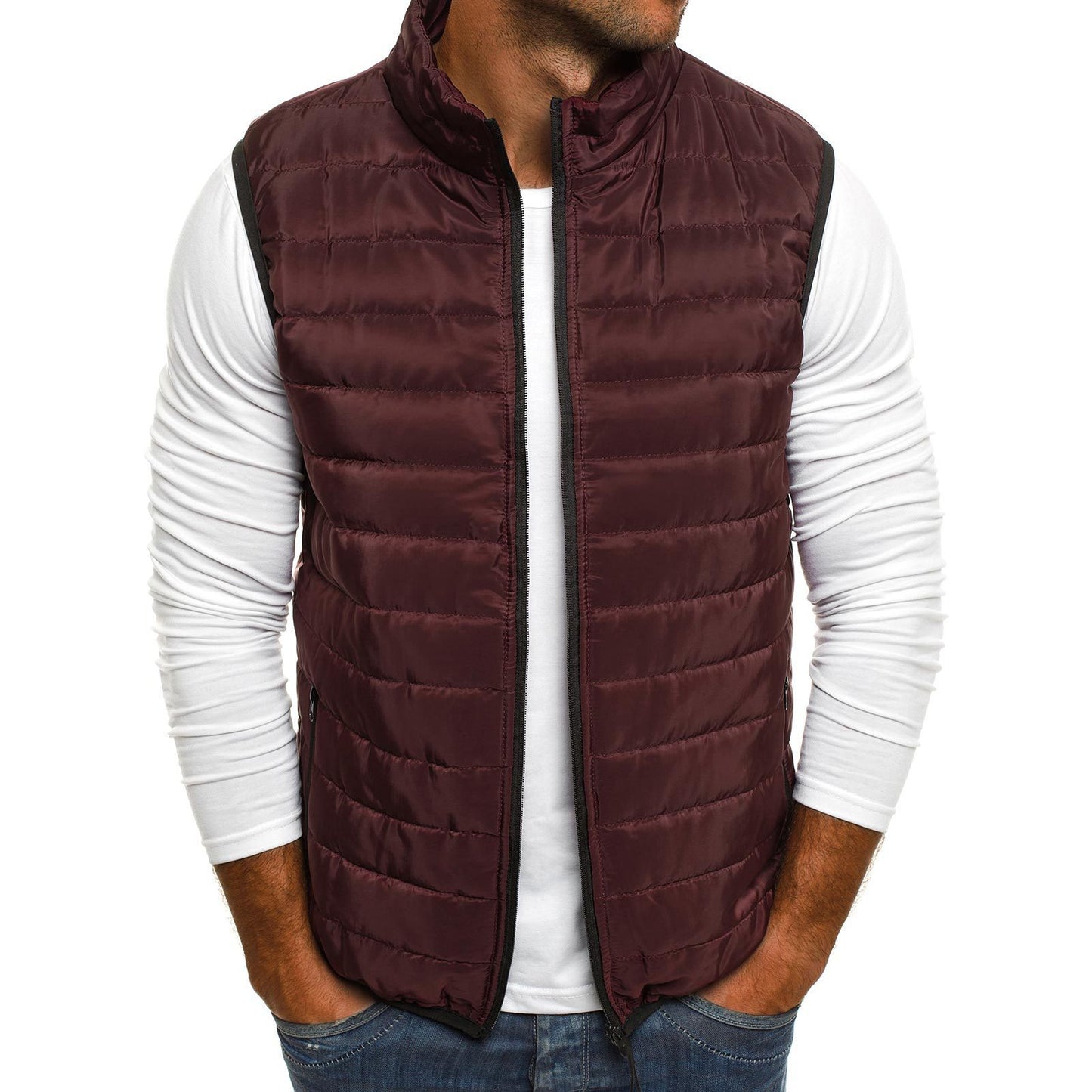 Casual gewatteerde bodywarmer
