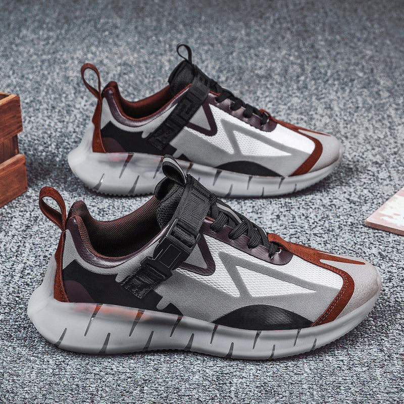 Trendy heren gekleurde casual sneakers