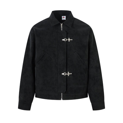 Leather jacket Harrington jacket for men