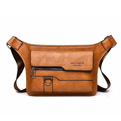 Grote waterdichte PU-leren crossbodytas voor heren