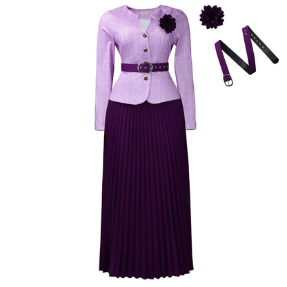 Elegant Women's Jacket and Skirt Suit Set