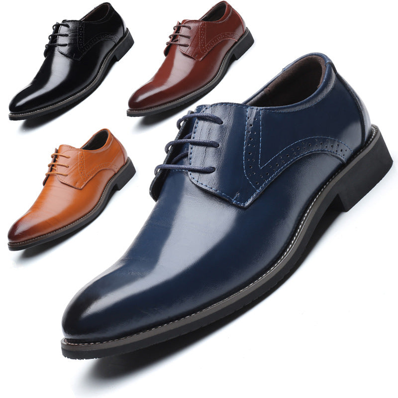 Classic Brogue Leather Shoes for Men