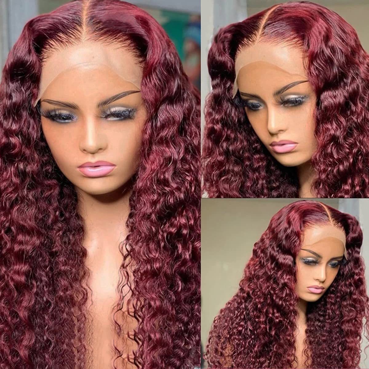 Deep Wave Lace Front Synthetic Wig
