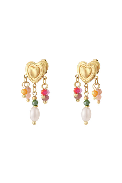 love rain earrings