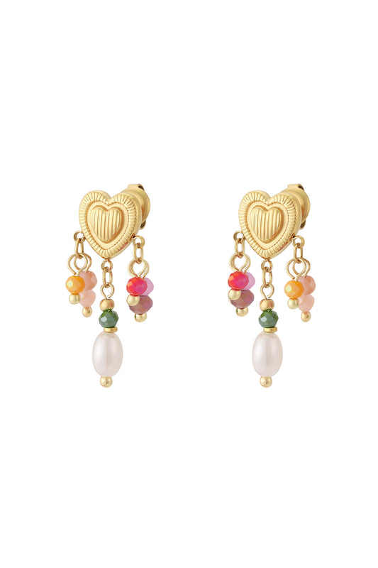love rain earrings