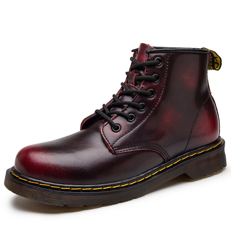 men's large-size mid-top work boots