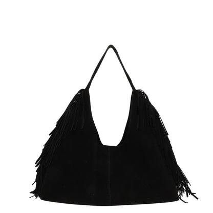 Suede Single Shoulder Tote Bag