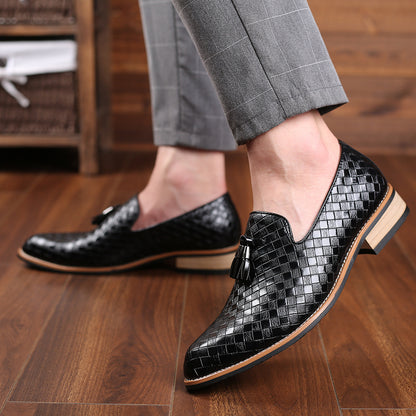 Carefully Selected Men's Versatile British-Style Black Professional Casual Leather Shoes, Soft-Soled Men's Shoes, Business Formal Work Shoes