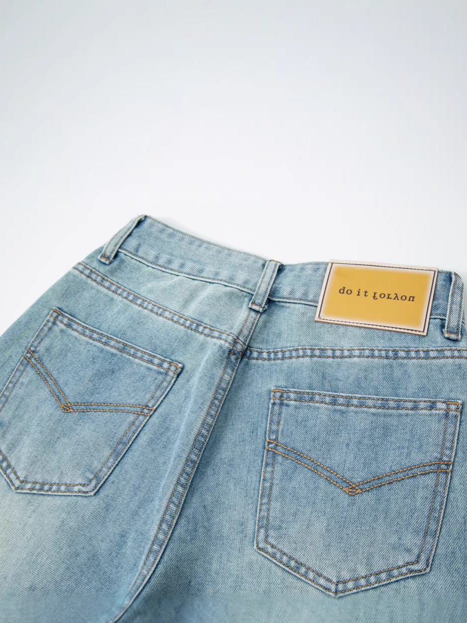 Casual Tencel Cropped Jeans