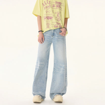 Summer loose straight leg commuting pants