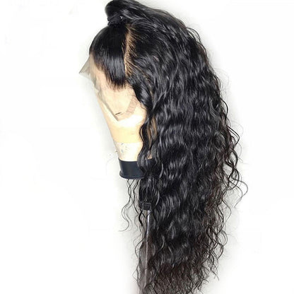 Handgemaakte synthetische lace wig met krullen
