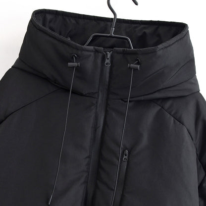 Trendy katoenen jas met capuchon voor dames