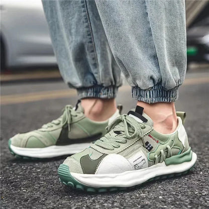 Men's Sneakers  New Casual Shoes for Men Versatile Outdoor Breathable Running Shoes Mesh Lace Up Male Flats Tenis Masculino