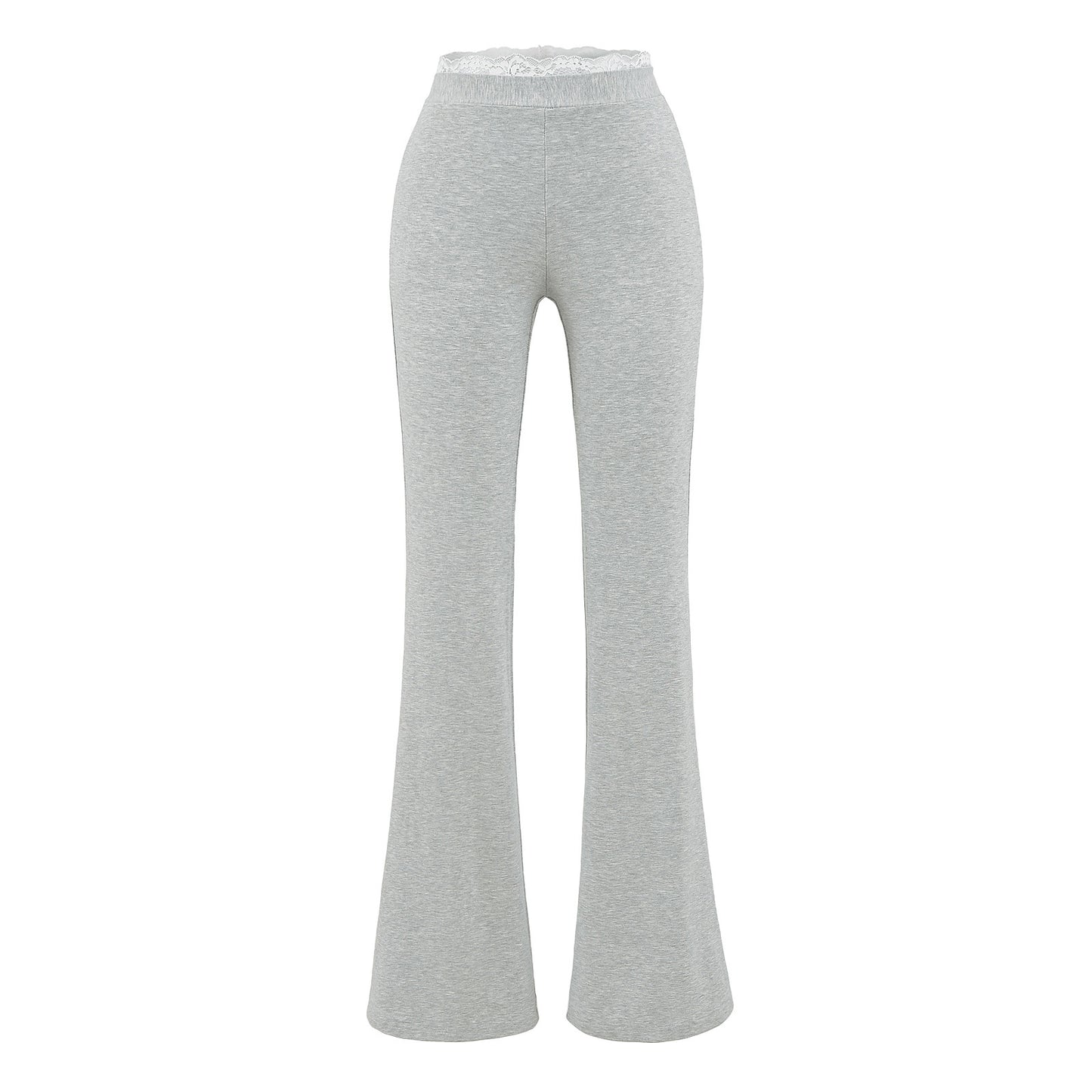 Lace lace low waisted flared pants